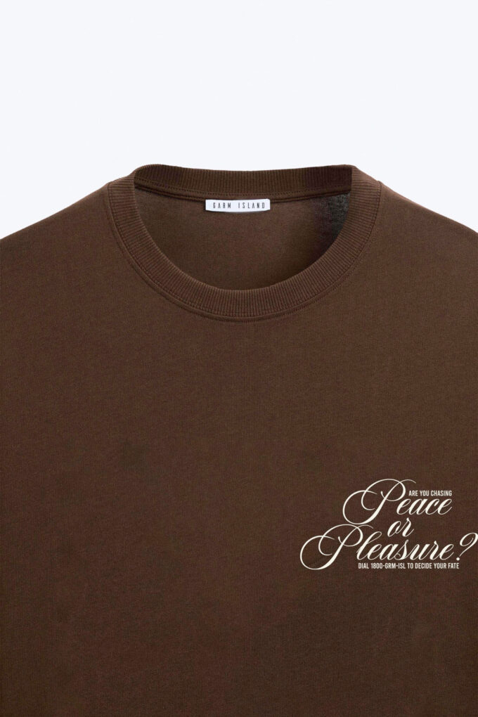 Garm Island Fountain T-shirt in brown